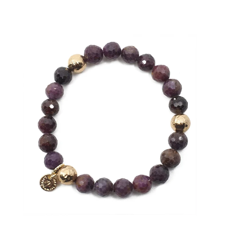 women's unique necklace-The Luna Bracelet in Ruby