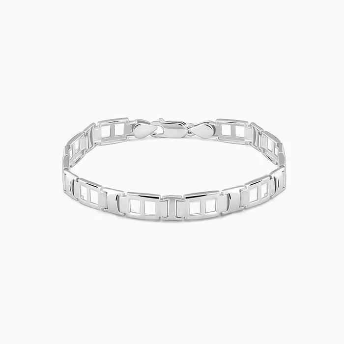 women's luxury necklace-Silver Primera Bracelet For Him