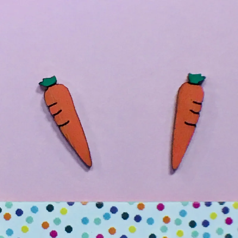 women's custom ring-Studs: Carrots