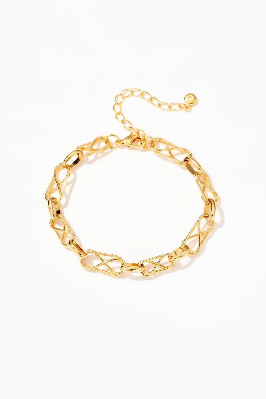 women's celestial necklace-Elowen Twist Chain Bracelet