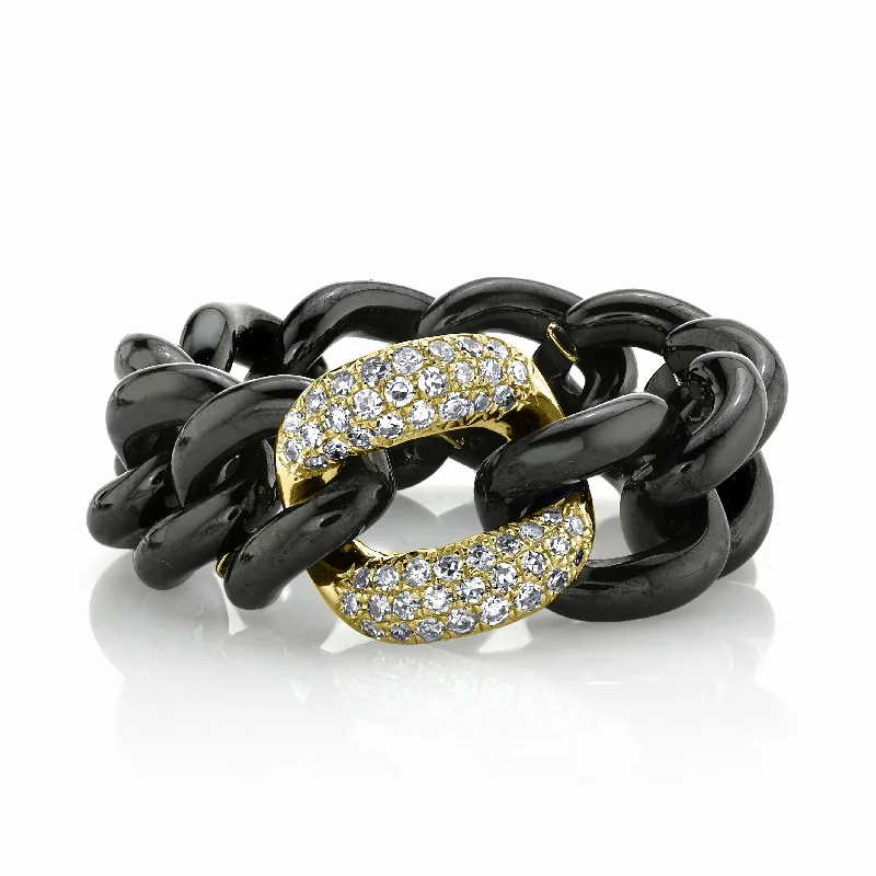 Black Ceramic/Yellow Gold