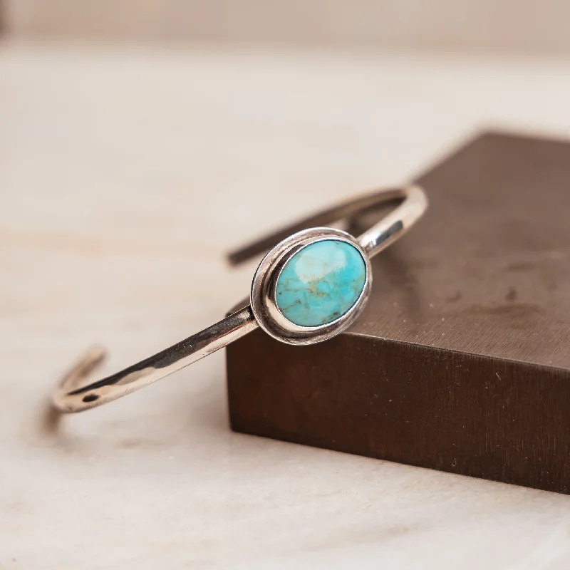 women's affordable necklace-Anika Turquoise Cuff Bracelet