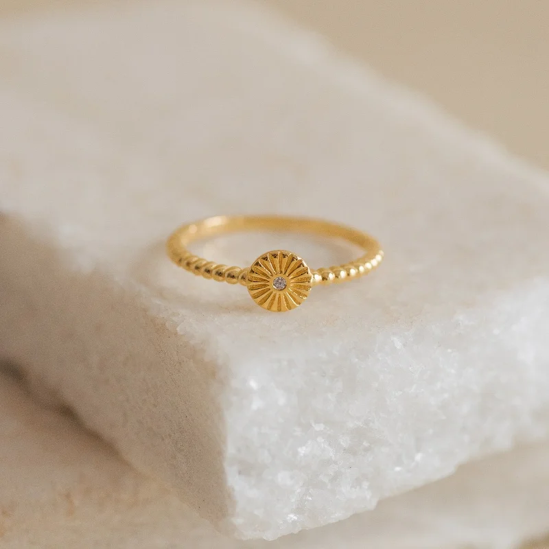 women's round ring-Eden Sun Ring