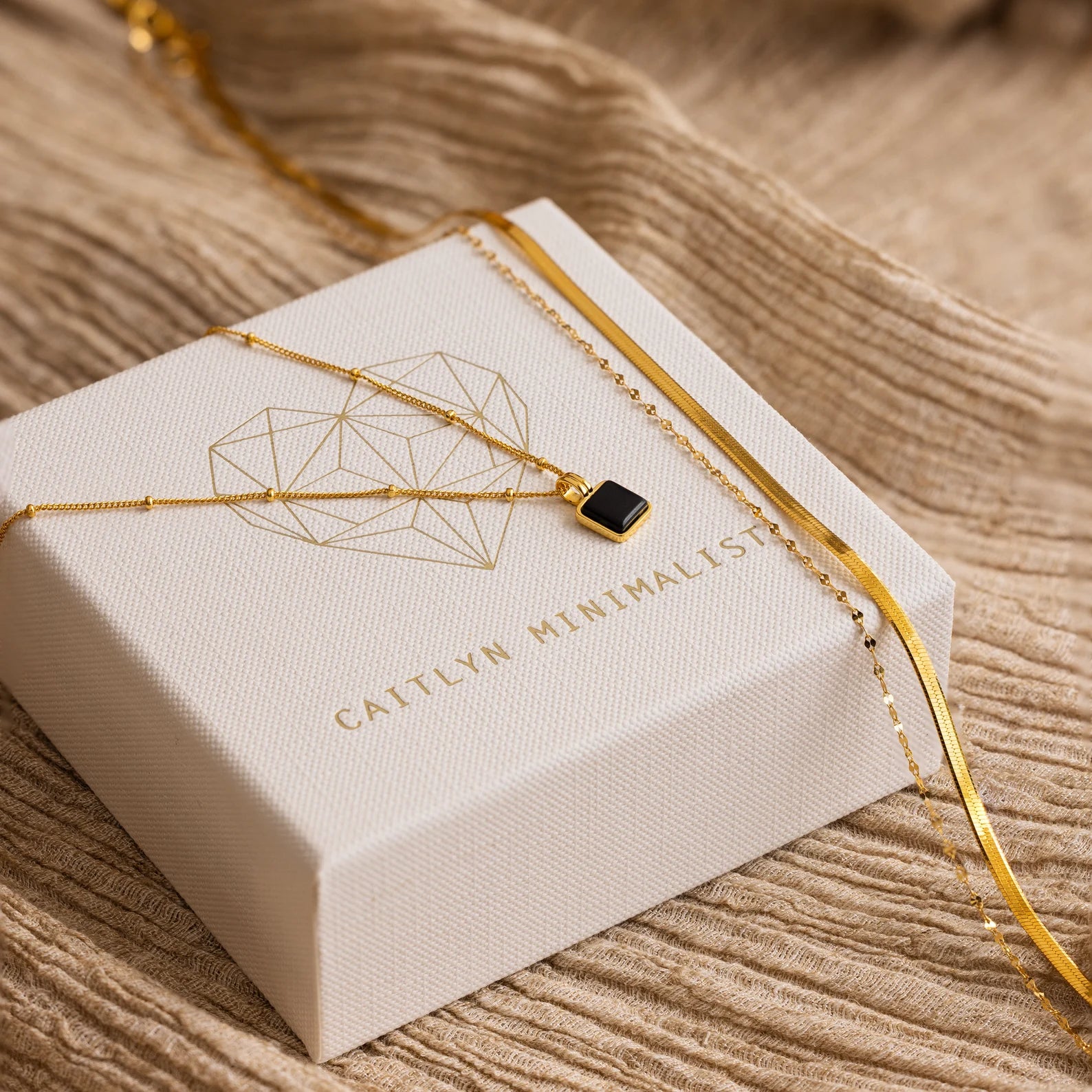 women's radiant cut ring-Mystery Necklace Box