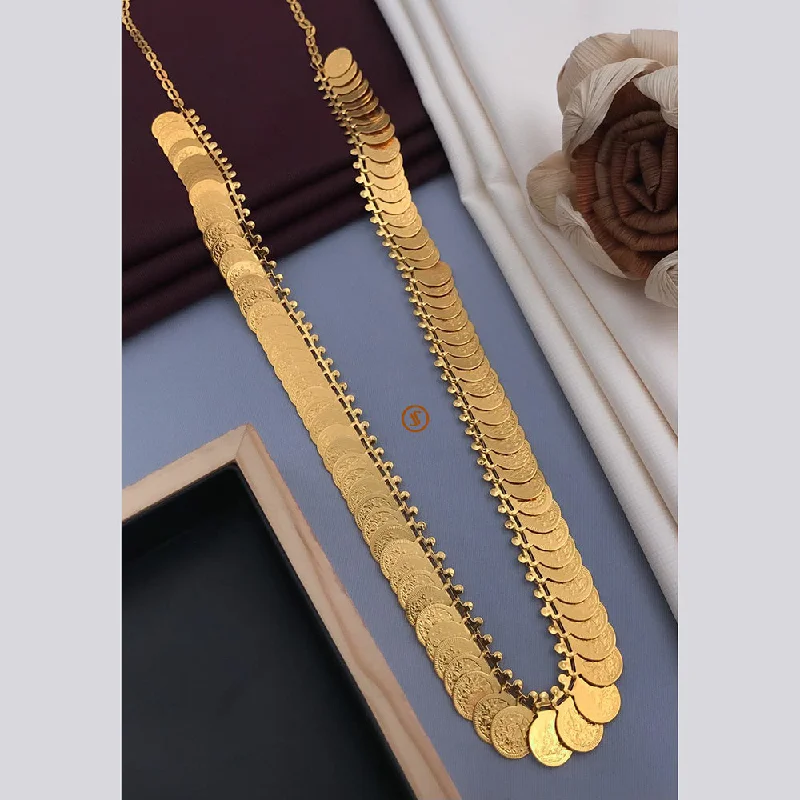 women's classic necklace-Manisha Jewellery Gold Plated Long Necklace