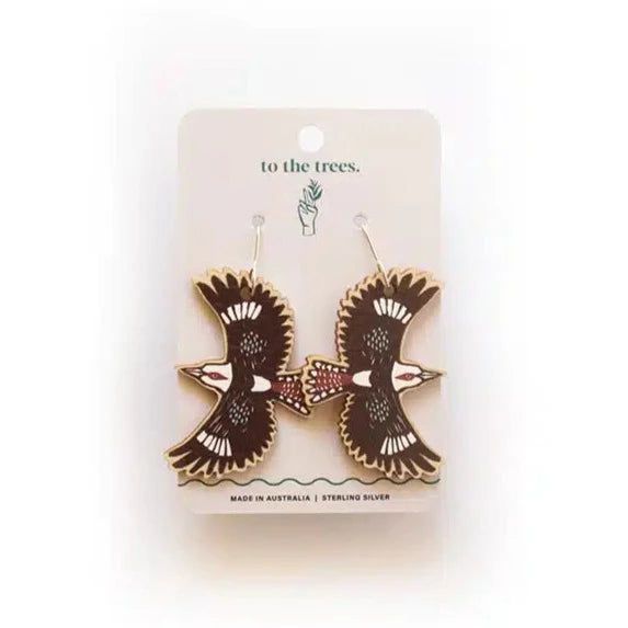 women's knuckle ring-To the Trees Dangles - Kookaburra