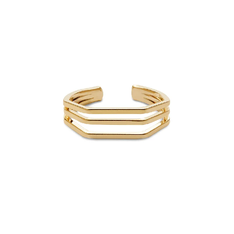 women's toe ring-Alyssa Ring Gold