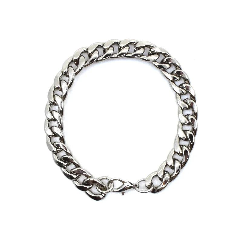 women's dainty necklace-Mens Maximillion Bracelet in Silver