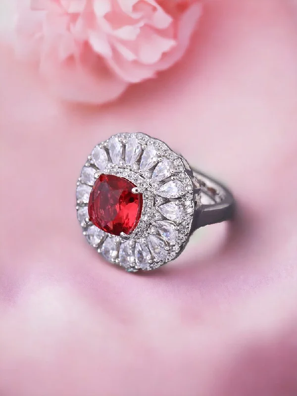 women's casual ring-Ruby Stavroula Ring