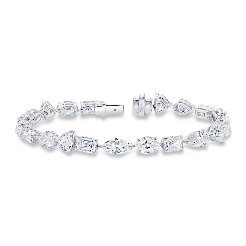 women's cushion cut necklace-Uneek Tennis Collection Tennis Bracelet