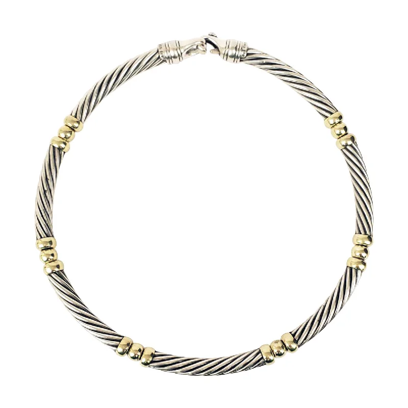 women's zodiac necklace-David Yurman Choker Collar Necklace