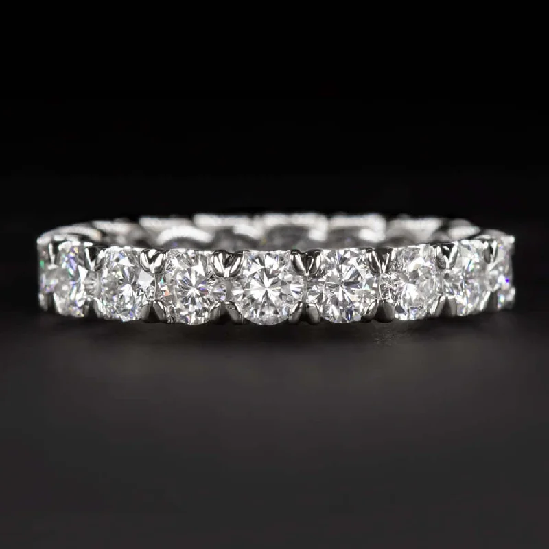 women's pear-shaped engagement ring-2.4ct EXCELLENT CUT DIAMOND FULL ETERNITY BAND WEDDING RING WHITE GOLD NATURAL