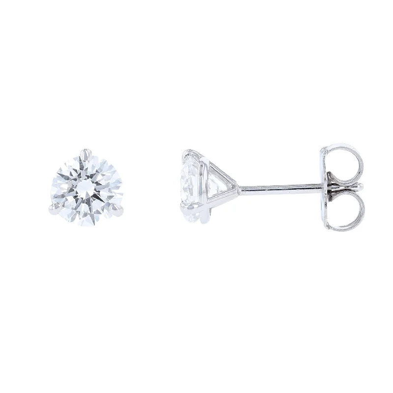 women's dainty ring-One Carat Lab Grown Diamond Studs