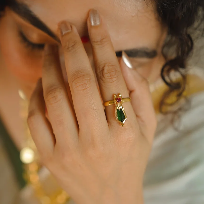 women's custom ring-PP101106 - Nagapadam Ring