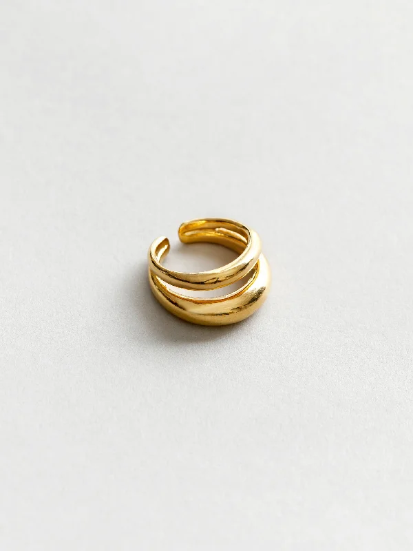 women's pearl ring-Kori Ring in Gold (Sample)