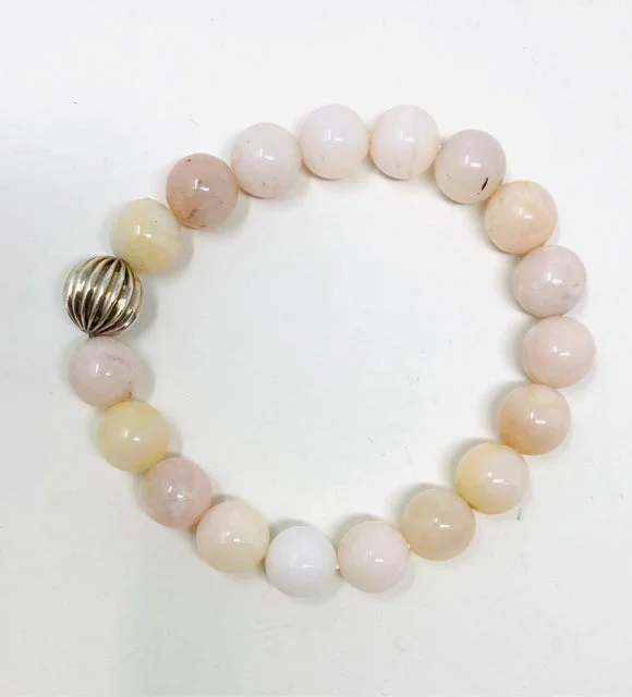 women's aquamarine necklace-Pink Opal Bracelet