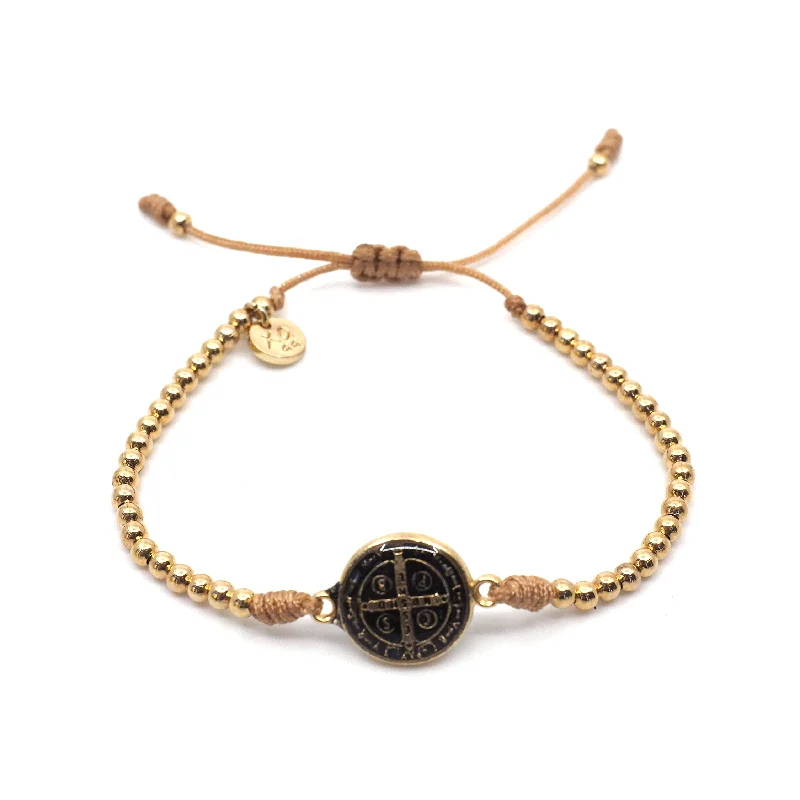 women's best friend necklace-St. Benedict Bracelet