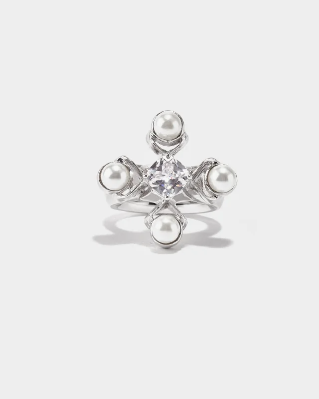 women's ring-RADIANCE Cross-shaped Ring