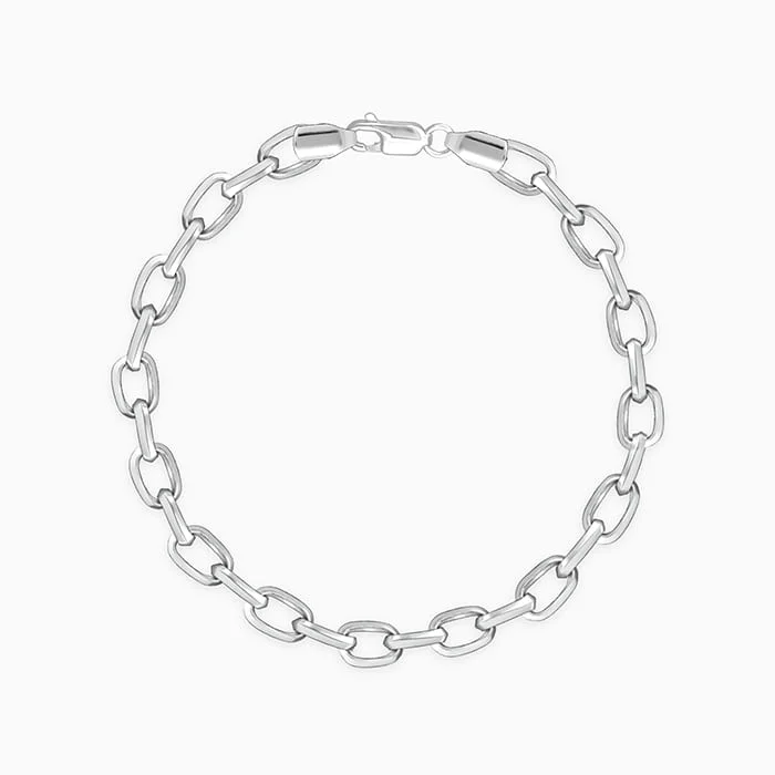 women's fine jewelry necklace-Silver Delink Bracelet For Him