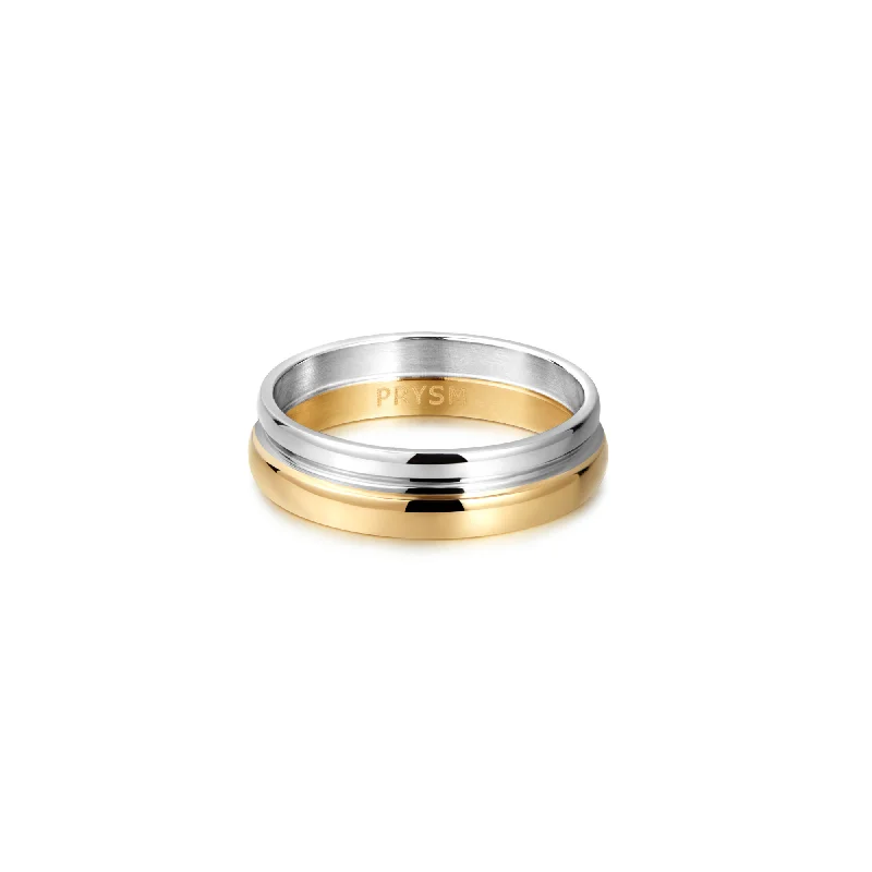 women's twisted ring-Ezia Ring Gold/Silver