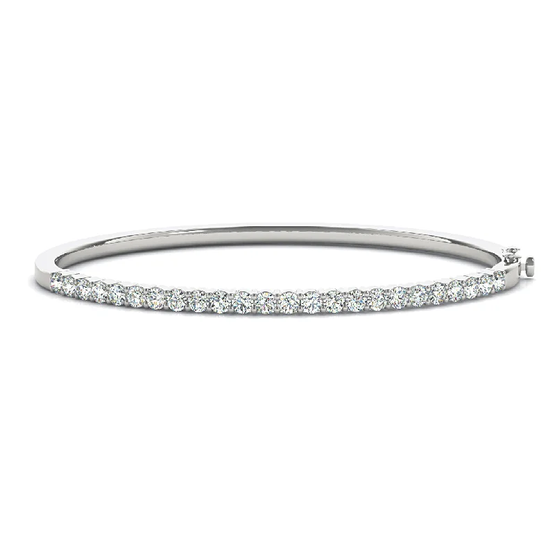 women's animal necklace-1.50 ctw Round Diamond Classic Bangle Bracelet