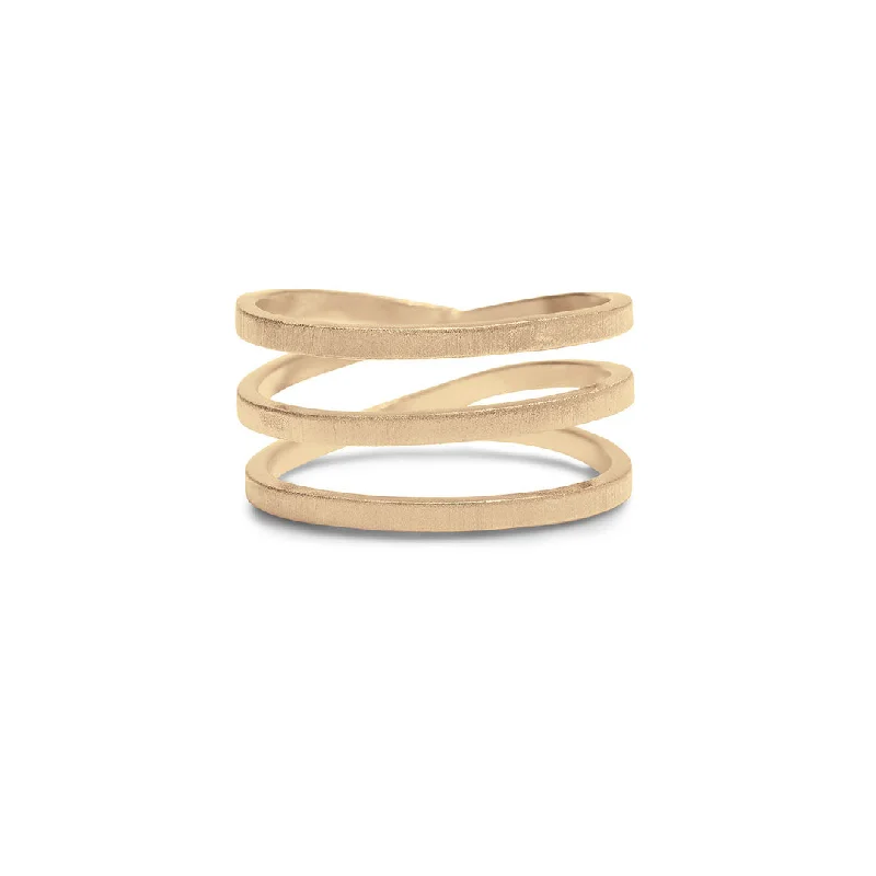 women's braided ring-Jayla Ring Gold