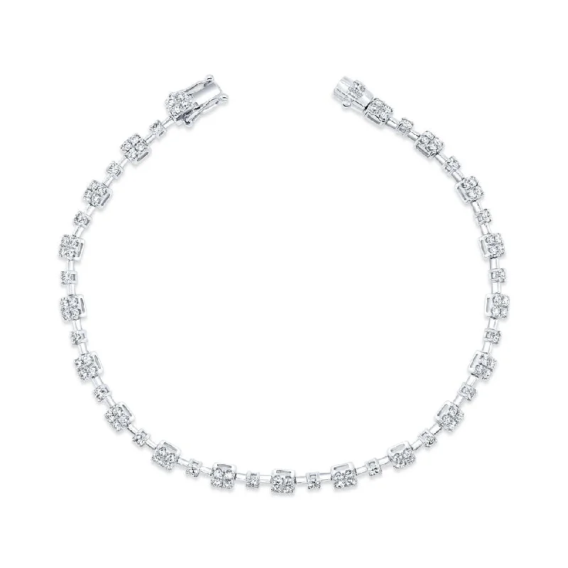 women's aquamarine necklace-Uneek Bouquet Collection Link Bracelet