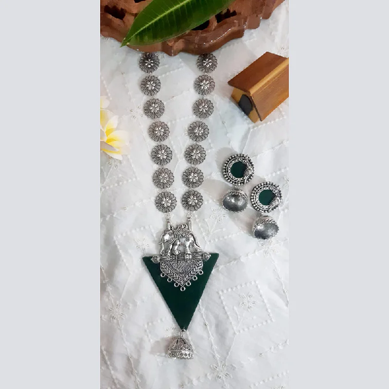 women's religious necklace-Shrijicreation Handmade Long Necklace Set