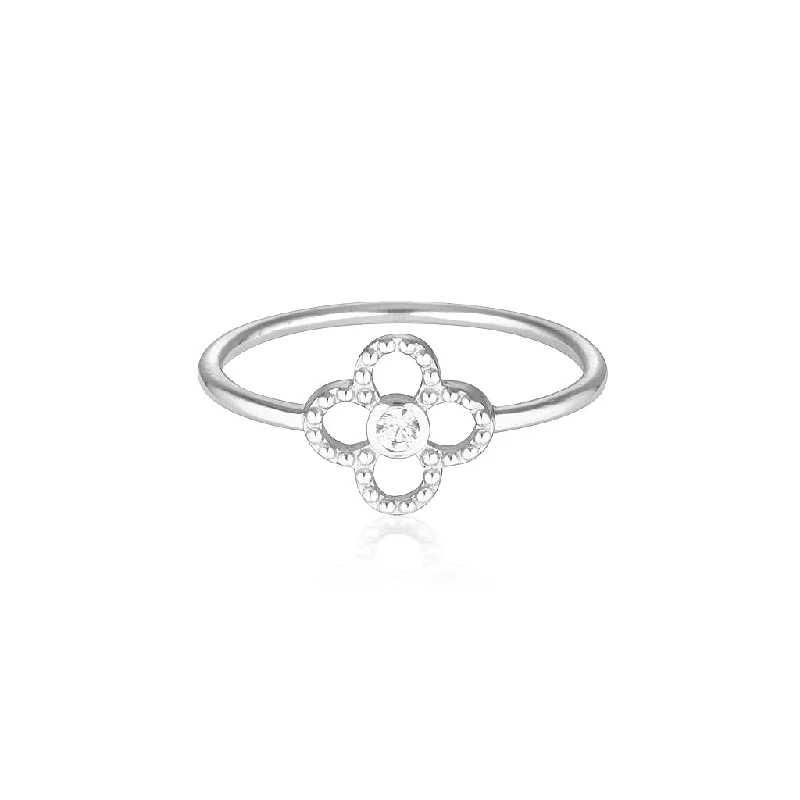 women's pave setting ring-Giulia Ring