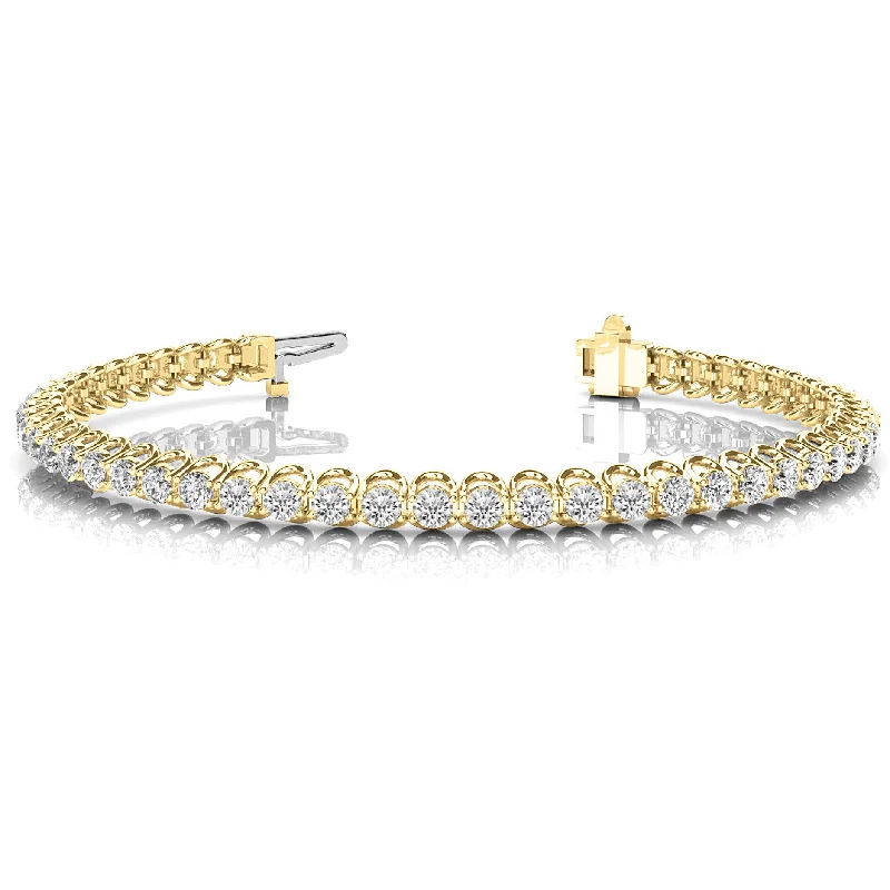 women's vintage necklace-4.00 ctw Round Diamond Tennis Bracelet Four Prong Set