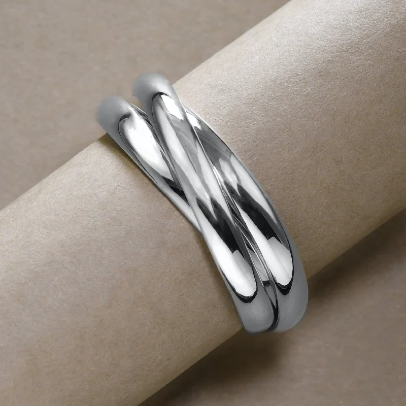 women's spiritual ring-Rolling Rings In Sterling Silver