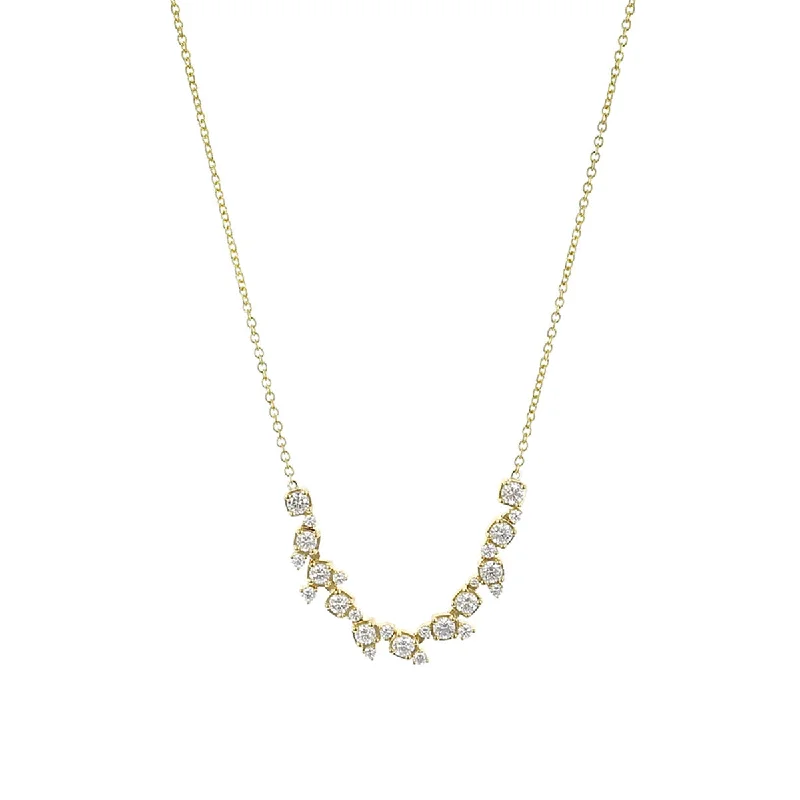 women's pendant necklace-Diamond Confetti Necklace