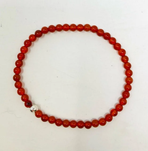 women's platinum necklace-Carnelian Bracelet