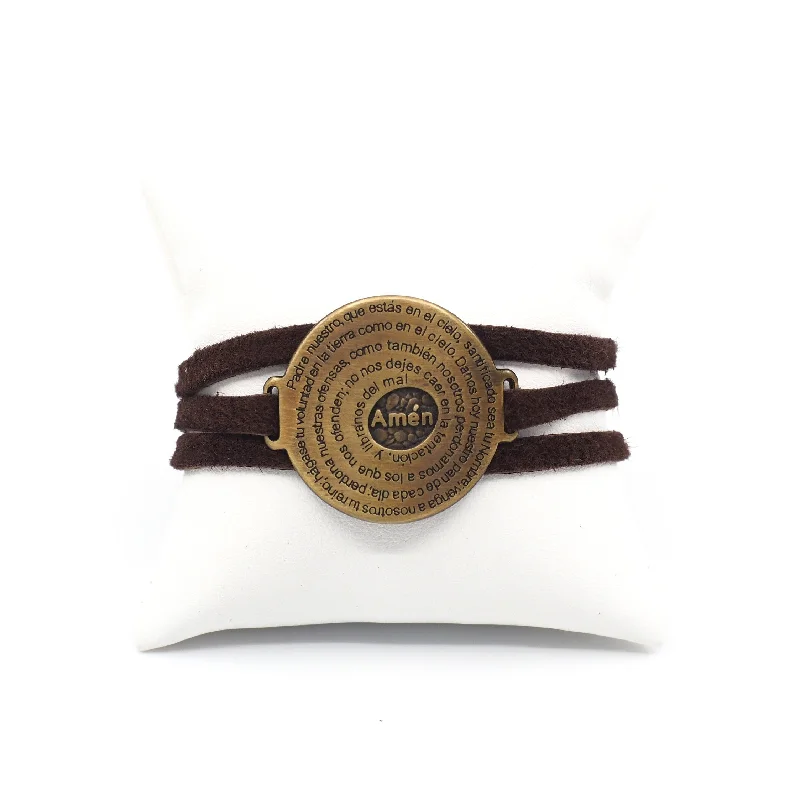 women's monogram necklace-Cuero Wrap Bracelet