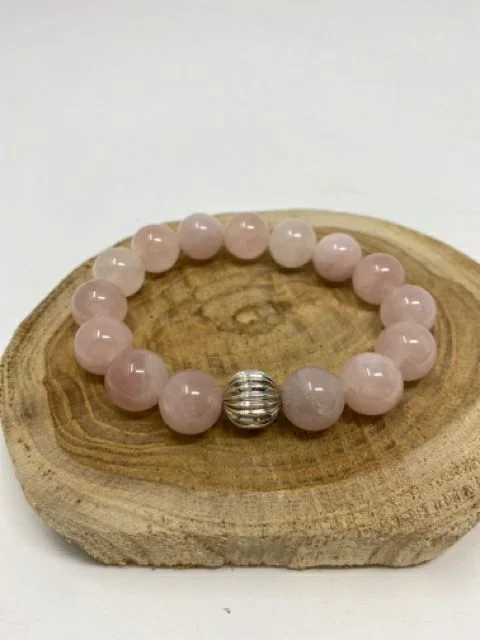 women's princess cut necklace-Rose Quartz Bracelet