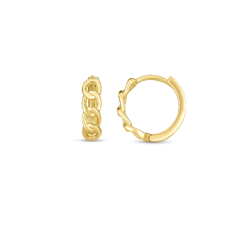 women's toe ring-14K Curb Huggie Hoop