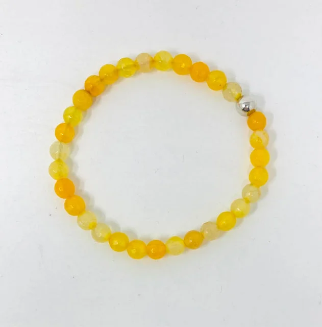 women's birthday gift necklace-Yellow Agate Bracelet