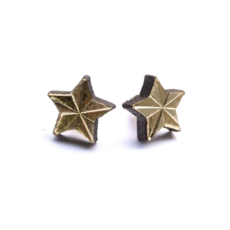 women's unique ring-STARLET . studs